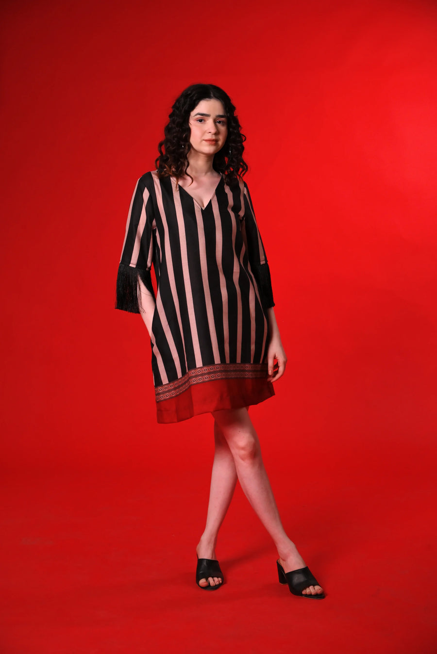THE GRAPHIC SWING DRESS