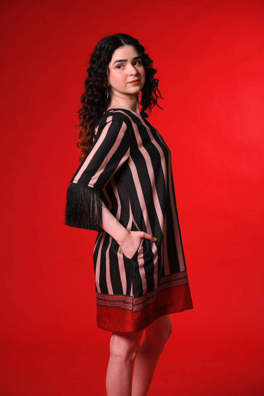 THE GRAPHIC SWING DRESS