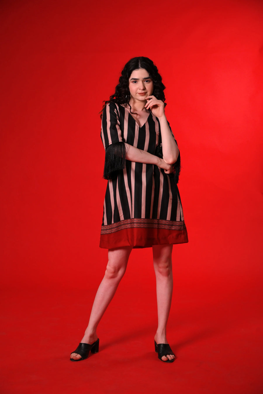 THE GRAPHIC SWING DRESS