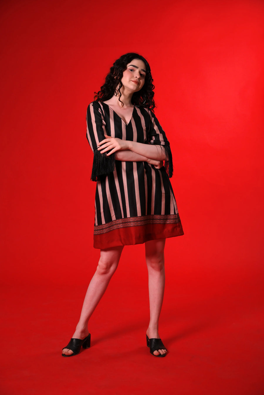 THE GRAPHIC SWING DRESS
