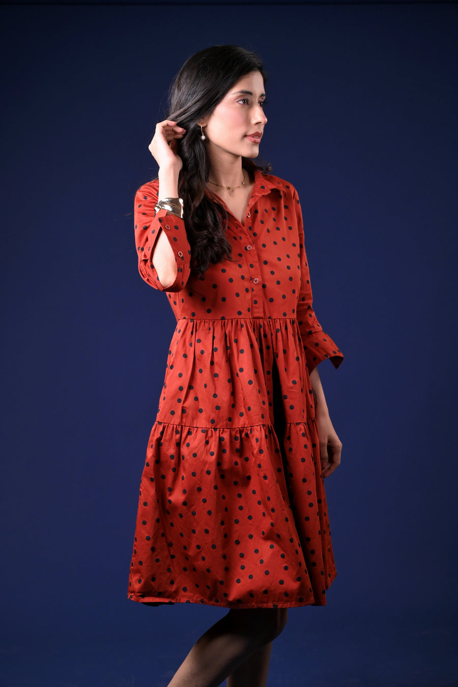 THE RETRO RUST DRESS