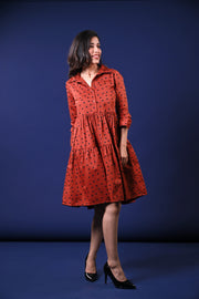 THE RETRO RUST DRESS
