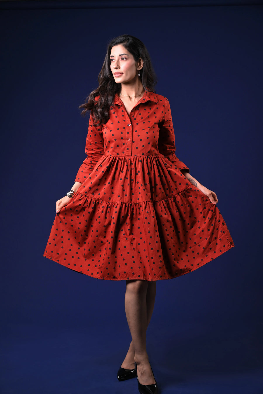 THE RETRO RUST DRESS