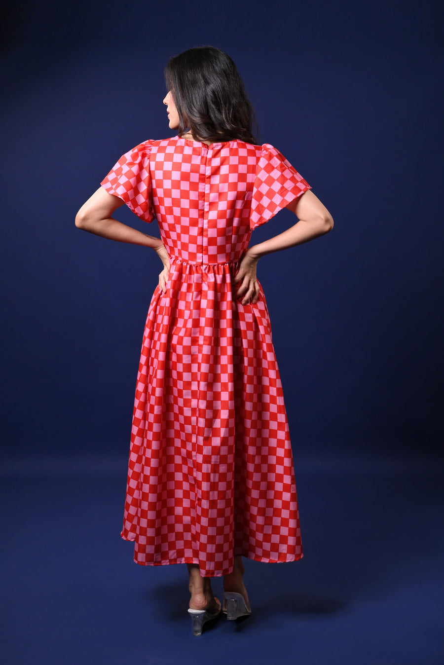 THE RUBY GRID DRESS