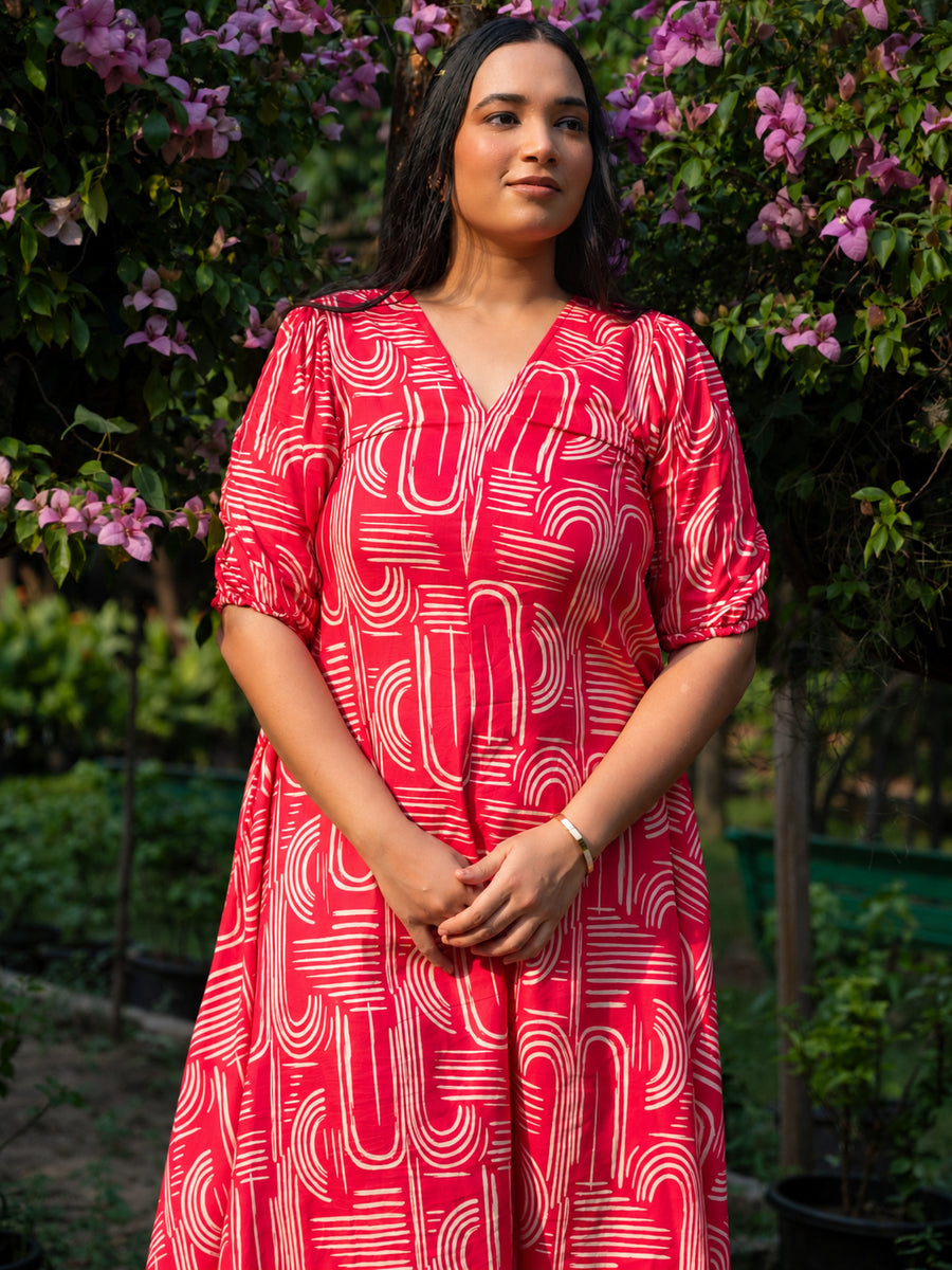 THE ABSTRACT WAVE DRESS