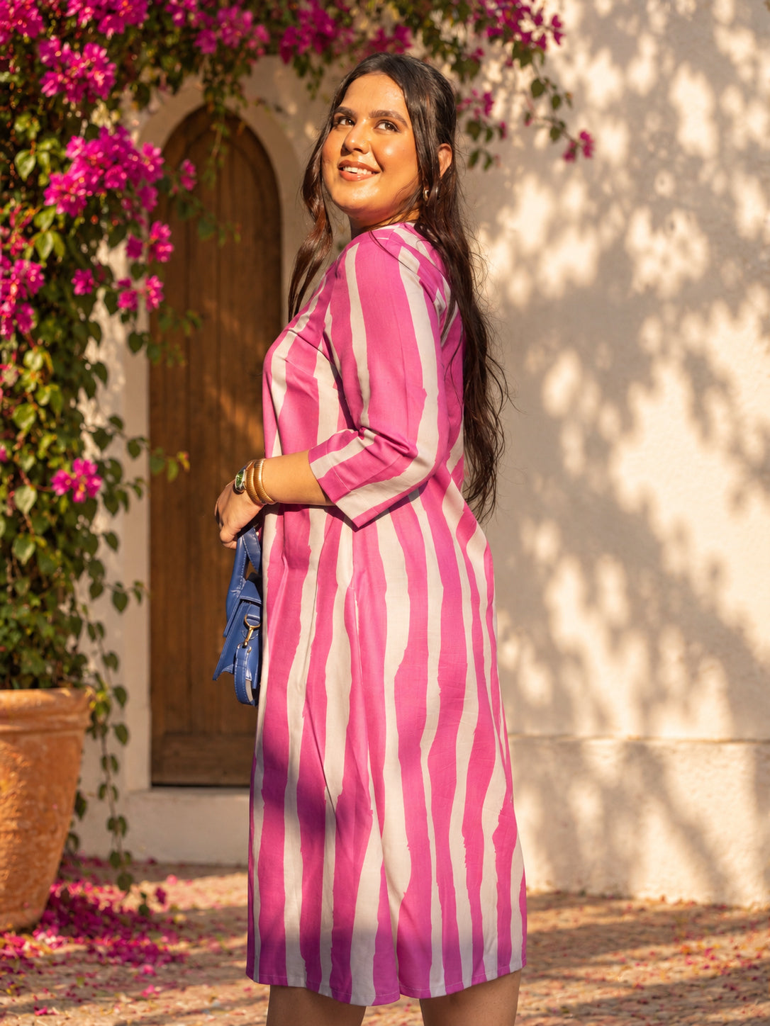THE PAINTED STROKE DRESS